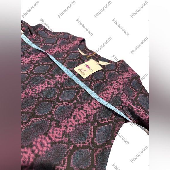 Snake Print Women's Small Mini Dress peach love Cali animal print, Y2K - Picture 3 of 12